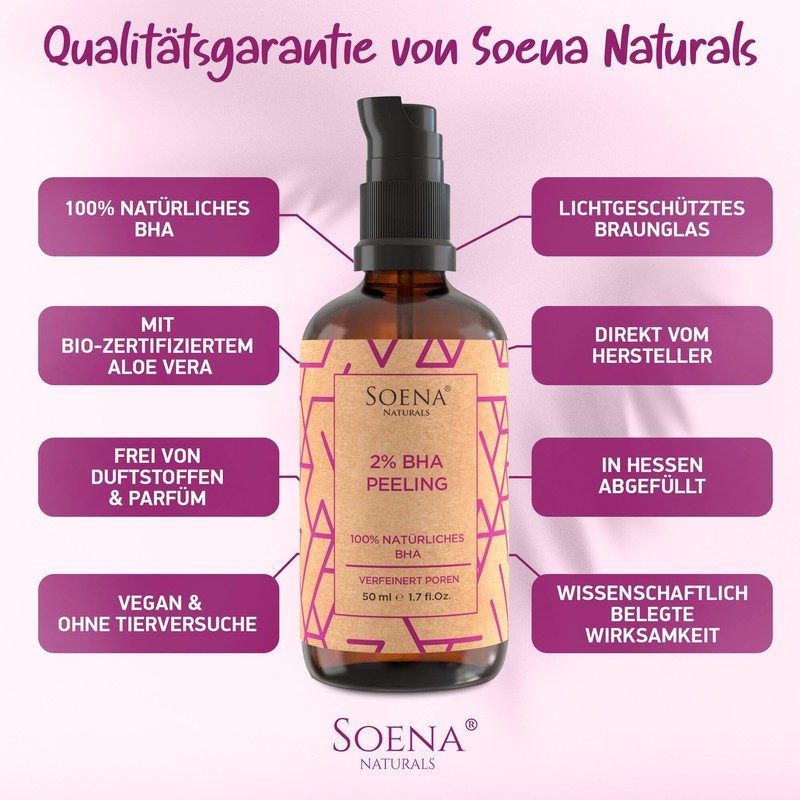Organic 2% BHA Peeling + Active Ingredients • 100% Natural