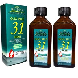 Retinol Complex Olio alle 31 Erbe, utile contro Mal di Testa e dolori al corpo - 100ml (2 Confezioni)