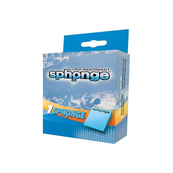 SPH2ONGE Super Absorbent Sponge (Blue) | Multipurpose | Designed to Hold 10 Its Weight in Liquid | Reusable | Perfect Around Your Home | Effective on Everyone
