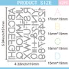 GLOBLELAND Stitches Sewing Hollowed Letters/Number Frame Cutting Dies for DIY