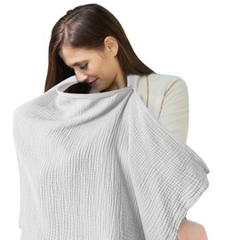 Yolispa Nursing Cover for Babies, Nursing Cover Nursing Apron with Adjustable Strap, Soft and Breathable Nursing Scarf, Muslin Nursing Cover, Nursing Cover Gifts for Mother