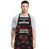 JNIAP Butcher Apron With Pockets Butcher Gifts This Is An