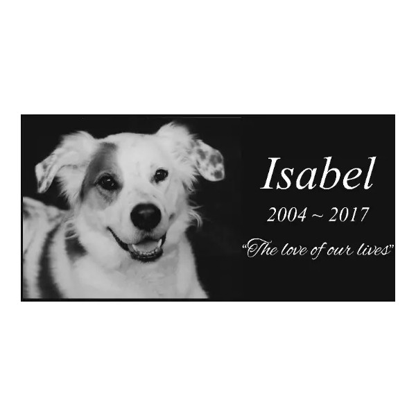 Custom Pet Stone Memorial Grave Marker Granite Plaque Human headstone
