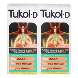 Jarabe Para La Tos Tukol-d Adulto 2 Pzas Con 125 Ml