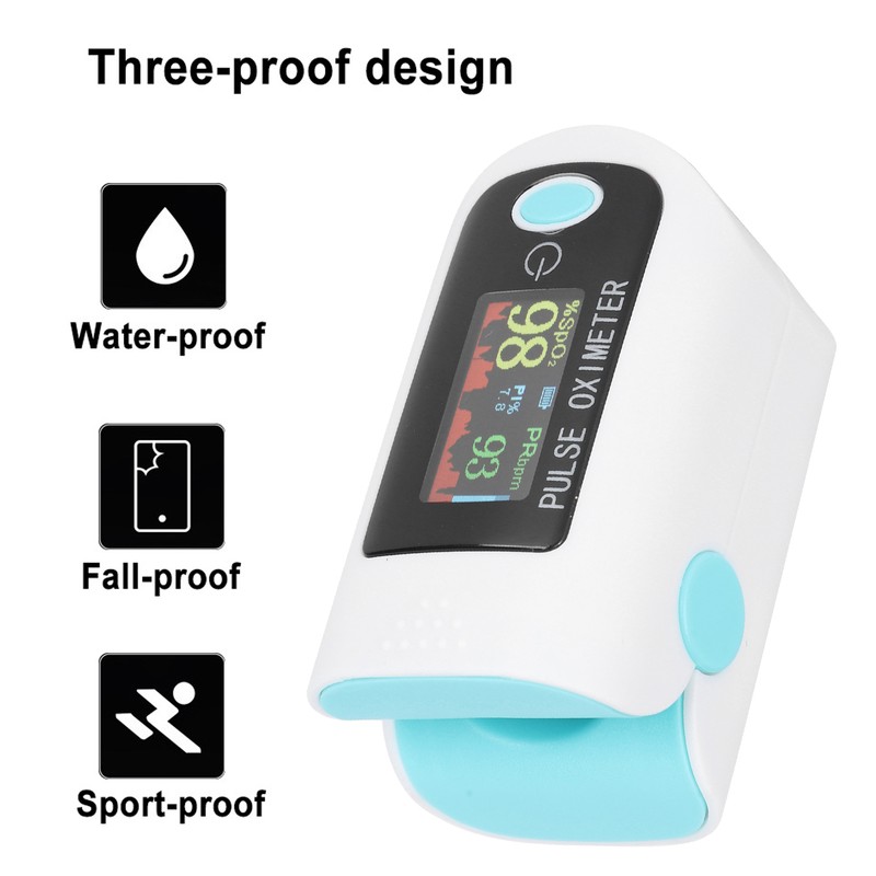 Fingertip Pulse Oximeter Digital OLED Blood Oxygen Saturation Monitor with
