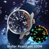 BERNY Men's Watch 20ATM Diving Watch Automatic Movement Wristwatch HV600