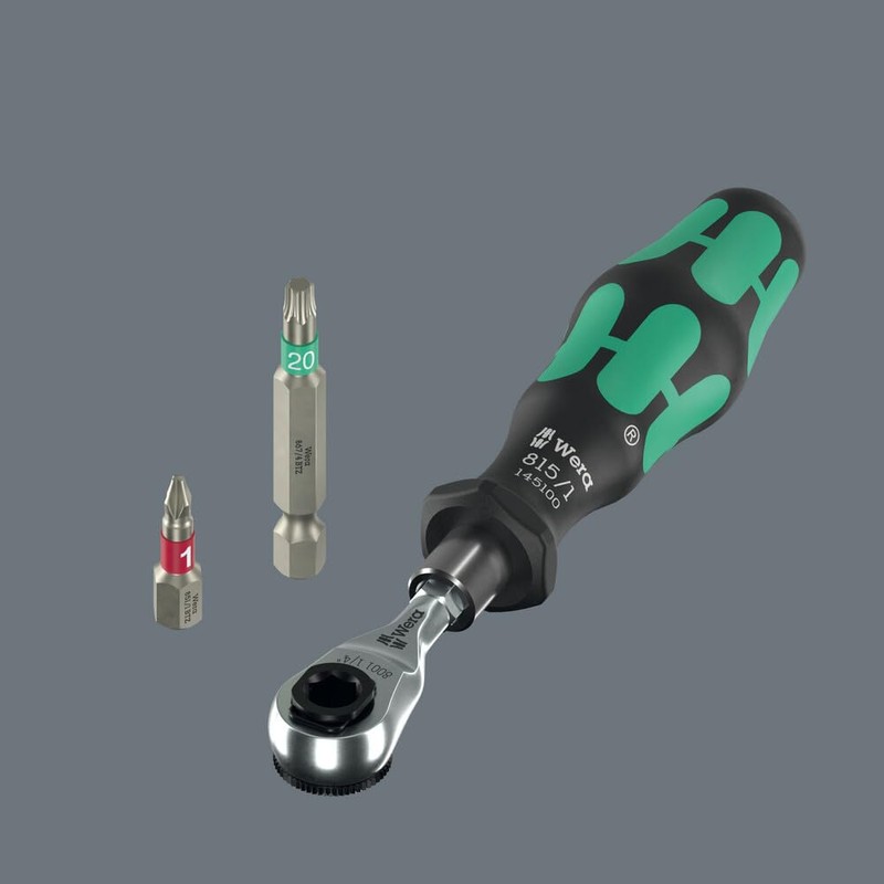 WERA Wera 21-Piece 1/4" Ratchet Bit Set Tool-Check Modular with