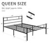 VECELO Metal Platform Bed Frame Queen Size with Headboard and