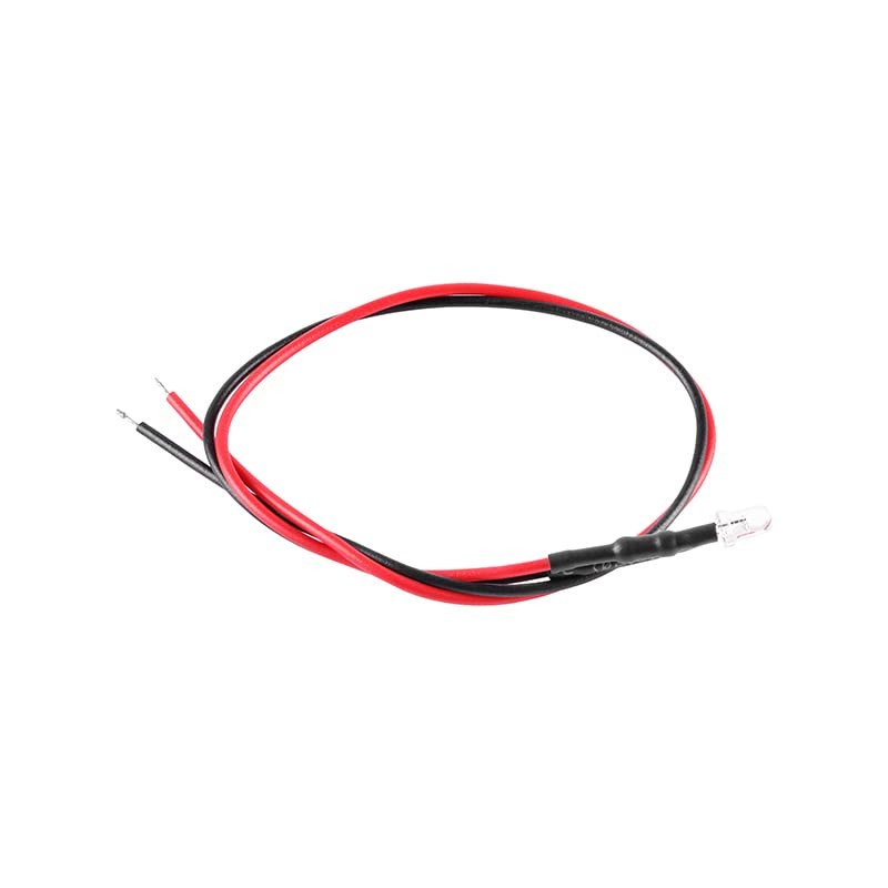 JESSINIE 50Pcs 3mm Light Emitting Diodes LED Bead with Wire