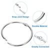 sourcing map 14pcs Shower Curtain Rings, 2 Inch ID Iron