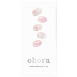 Oh Hora N Someday Nail Set, 1 Piece, Pink + White / 오호라 N 썸데이 네일 세트, 1개, 핑크 + 화이트