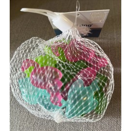 True Living Tropical Reusable Plastic Ice Cubes Flamingo Palm Tree Cactus Fish ~ Set Of 10