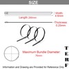 TERF® 20 Pcs Black Stainless Steel Cable Ties 290mm (11.42'')
