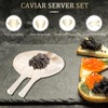 Mother of Pearl Caviar Serving Set - 2 Shell Dishes