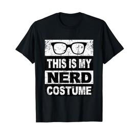 Retro Nerd Costume For Women Kids Adult Men Boys Girl T-Shirt