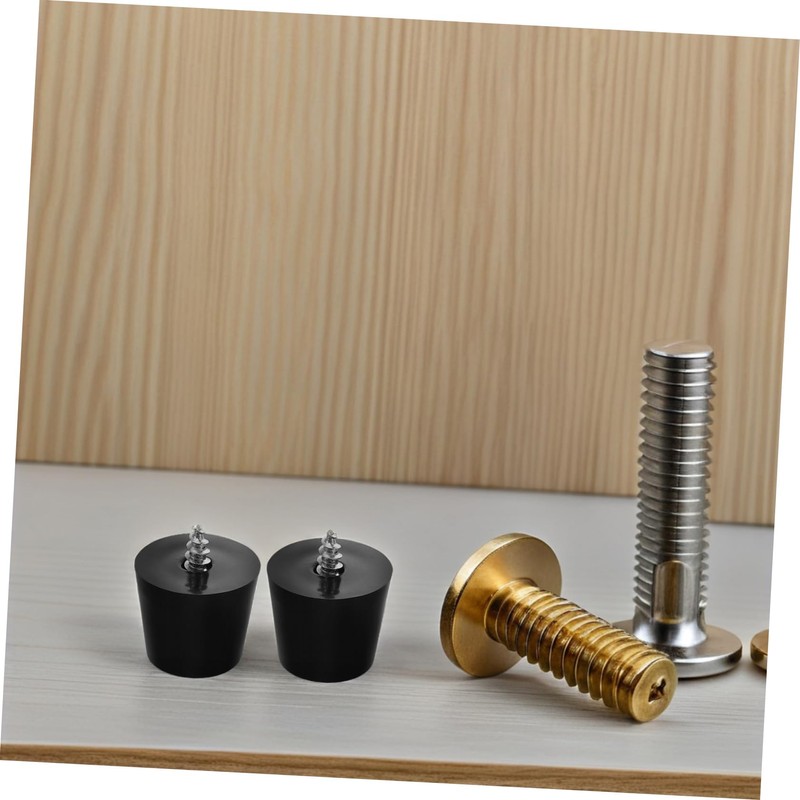 Gatuida 10pcs Thick Rubber Furniture Floor Protectors Round Chair Leg