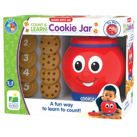 The Learning Journey Learn With Me - Count & Learn Cookie Jar - Counting and Numbers STEM Teaching Toddler Toys & Gifts for Boys & Girls Ages 2 Years and Up - Award Winning Preschool Learning Toys