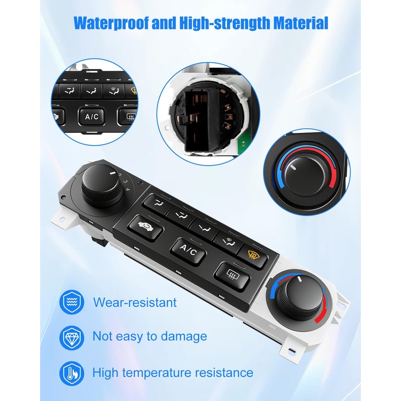 A/C Heater Climate Control Switch Panel Module Compatible with Honda