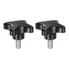 QUARKZMAN Pack of 2 Star Handles M10 x 20 mm