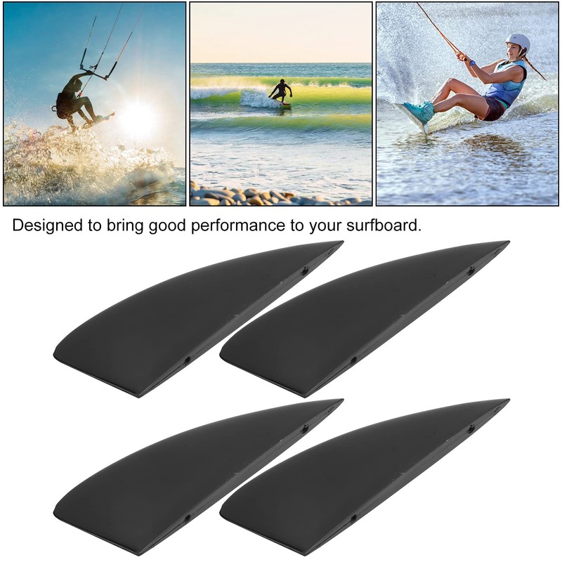 TOTITOM Surfing Watershed Fin, 4-Piece Surfboard Fin Set, Plastic Surf