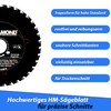 LXDIAMOND Carbide Saw Blade 150 mm for Wood, Metal, Steel