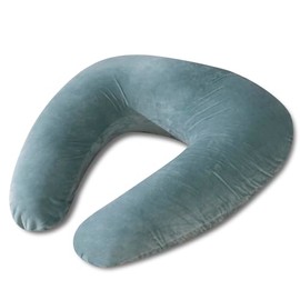 QUEEN ROSE Reading Pillow, Gaming Pillow for Lap Replacement Cover, Soft Velvet Green