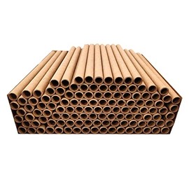 120 Pieces Cardboard Mason Bee Tubes,6 inch Long by 5/16 Inner Diameter Hole Outdoor Bee Cardboard Tubes Beekeeper Replacement Nesting Refill Tubes for Pollinating Bees Houses and Insect Hotels