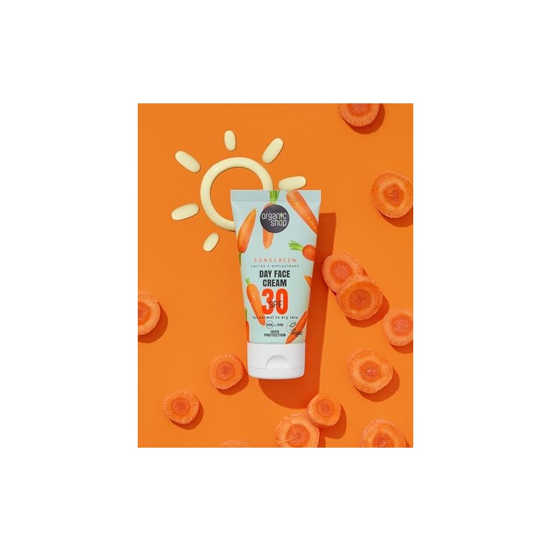 Organic Shop, Crema facial con protección FPS 30 PARA PIEL