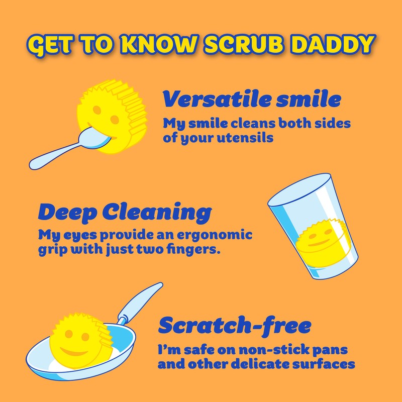Scrub Daddy Sponges + Scrub Mommy + Cif All Purpose