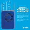 O2COOL Personal Travel Rechargeable Battery Powered Neck Cooling Fan, Single
