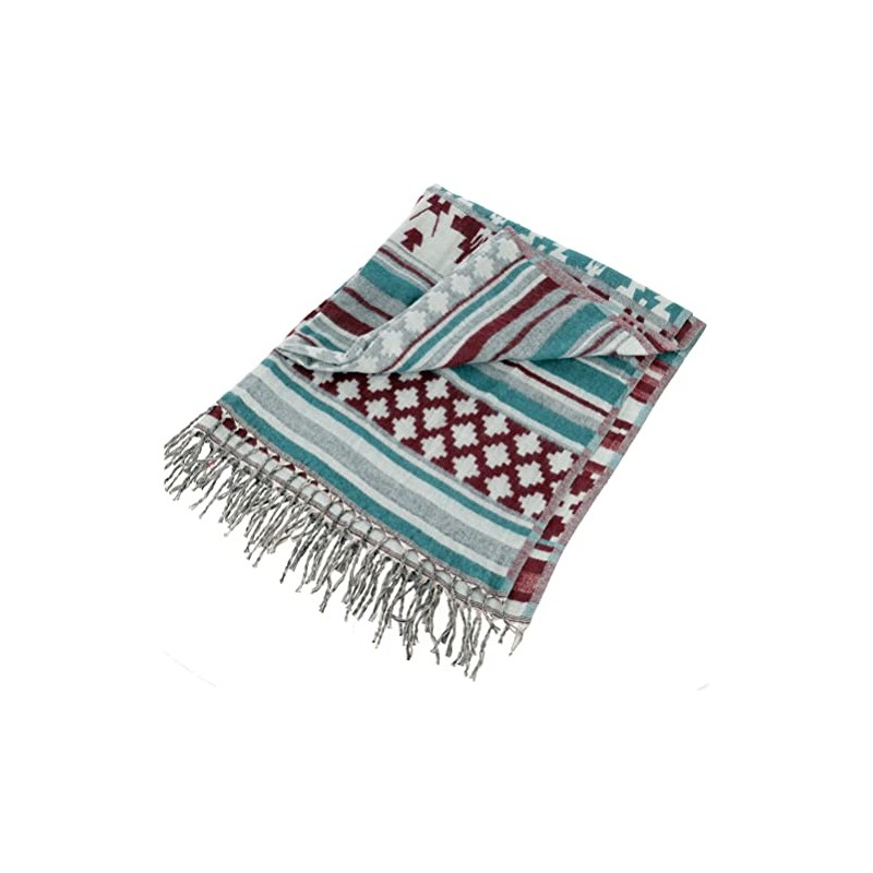 GURU SHOP Soft Pashmina Scarf / Stole with Paisley Pattern,