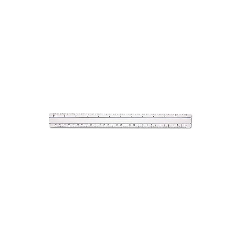 Westcott 15571 Clear Data Processing Magnifying Ruler, 12 Inch
