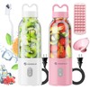 2PCS Portable Personal Blender 17 OZ/500 ML Juicer, 175W Personal