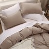 Bedsure Bedsure Khaki Oversized Queen Duvet Cover - 3 Pieces