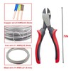 7-Inch Heavy-Duty Diagonal Cutting Pliers, Side Cutters,Flush Cutters,Wire Cutters for