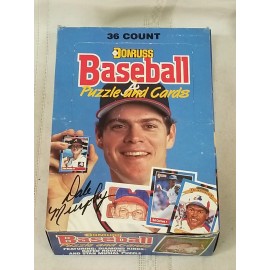 1988 Donruss Baseball Puzzle and Cards Retail Box of 36 Count Sealed Packs
