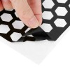 Calcomania Panal Hexagono Sticker Calavera Faro Universal Negro