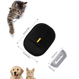 MEDB Pet Hair Remover, Electrostatic Pet Hair Removal Glove, Reusable Cat & Dog Hair Remover for Couch, Furniture, Carpet, Curtain, Upgraded Animal Fur Removal Tools, Cat Grooming Gloves-1 PCS