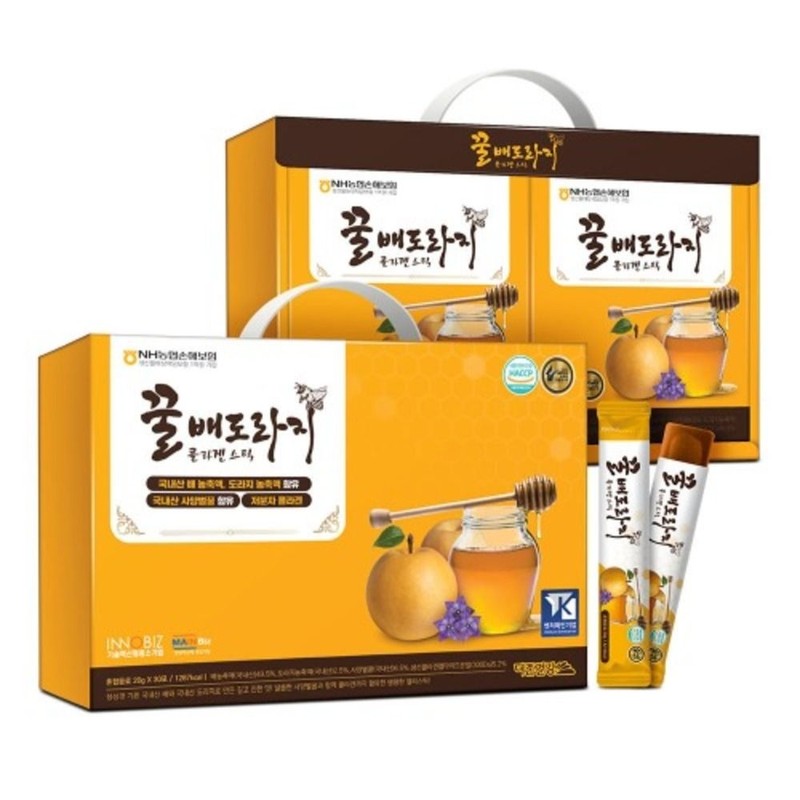 더존건강 DUZON HEALTH Honey Pear Bellflower Collagen Stick 20g x