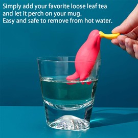 Silicone Tea Infuser Set for Loose Tea, Tomorotec Cute Animal Tea Strainer Duckbill (3 Pack)