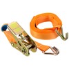 Unitec 75235 Professional Lashing Strap Ratchet/Hook 5 m x 25