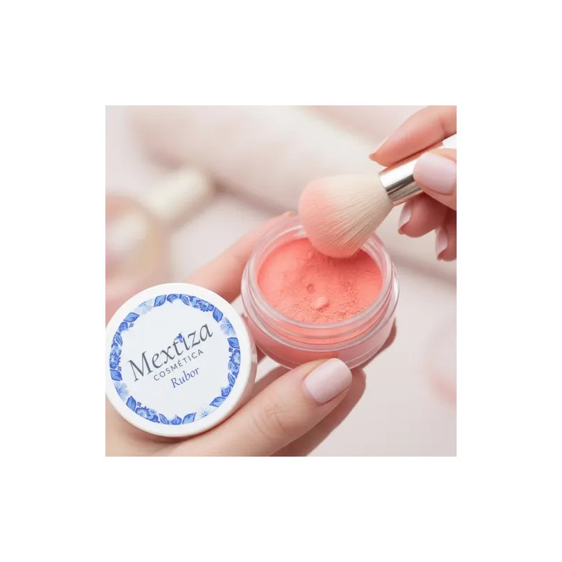 Rubor En Polvo Mineral Mextiza Sfp 10 Rubor Natural