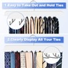 RESOVO Upgraded Tie Rack Hanger with 20 Foldable Metal Hooks,