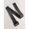 NEXT Wide Raffia Belt, black