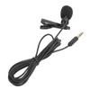 3.5mm Lavalier Lapel Microphone Clip on Hands Free Microphone for