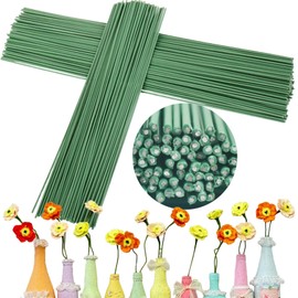 Penbin 100 Pieces 2mm Green Floral Wire Stems - 12 Inch/30cm Flexible & Strong Florist Wire for Flower Arranging, Wreath Making, DIY Crafts (Non-Rust, Bulk Pack)