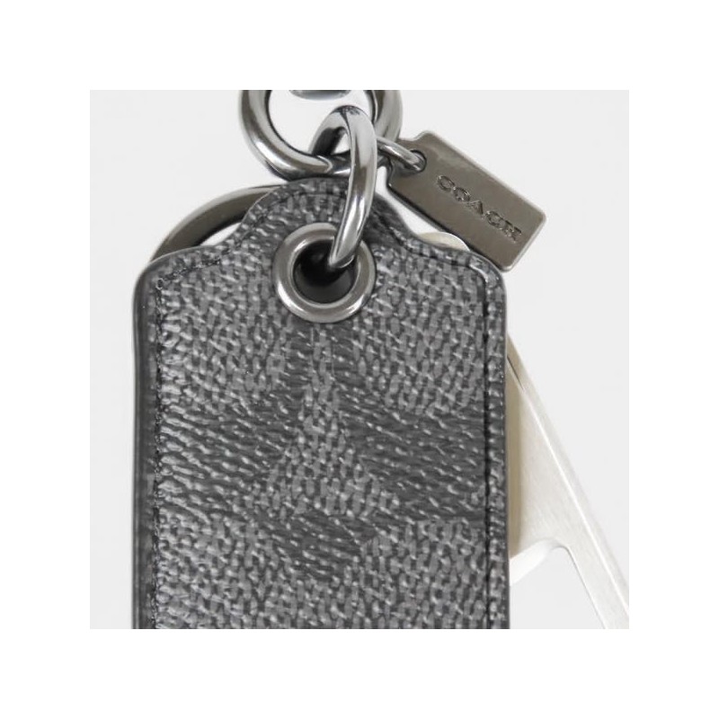 COACH CAQ49 QBO4G (Charcoal) Signature Gift Set, Men's Accessories, Keychain,
