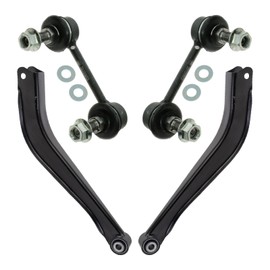 TRQ Rear Suspension Kit Control Arm Sway Bar Stabilizer Link Compatible with 2003-2006 Subaru Baja 2005-2009 Legacy Outback
