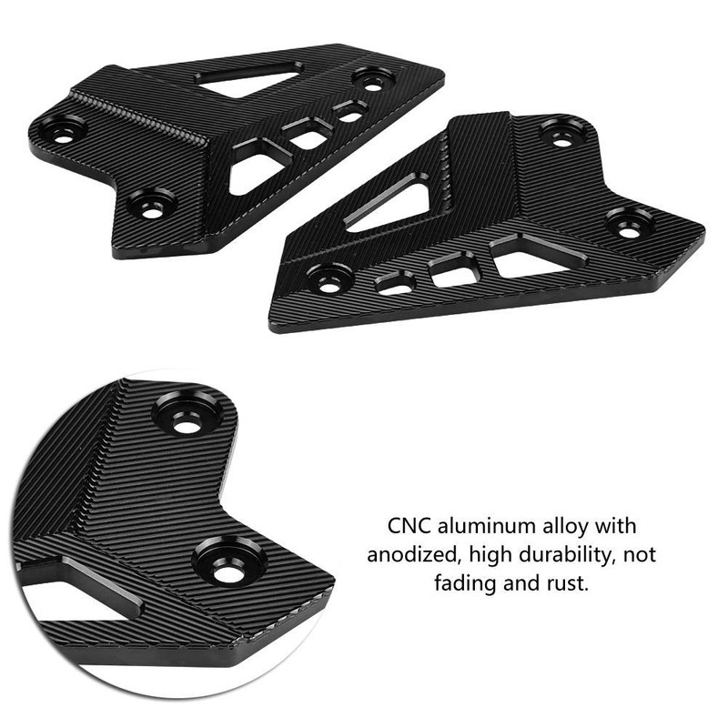 Pair of Footrest Protectors, Motorcycle Footrest Foot Rest Protector Heel