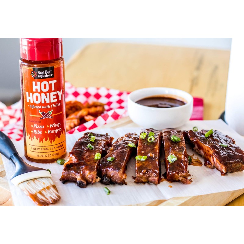 Sue Bee Naturally Flavored Hot Honey Chili Infused For Ribs,